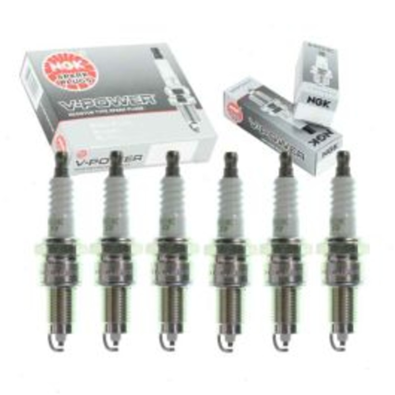 6 pc NGK V-Power Spark Plugs for 1979 American Motors Spirit 3.8L 4.2L L6