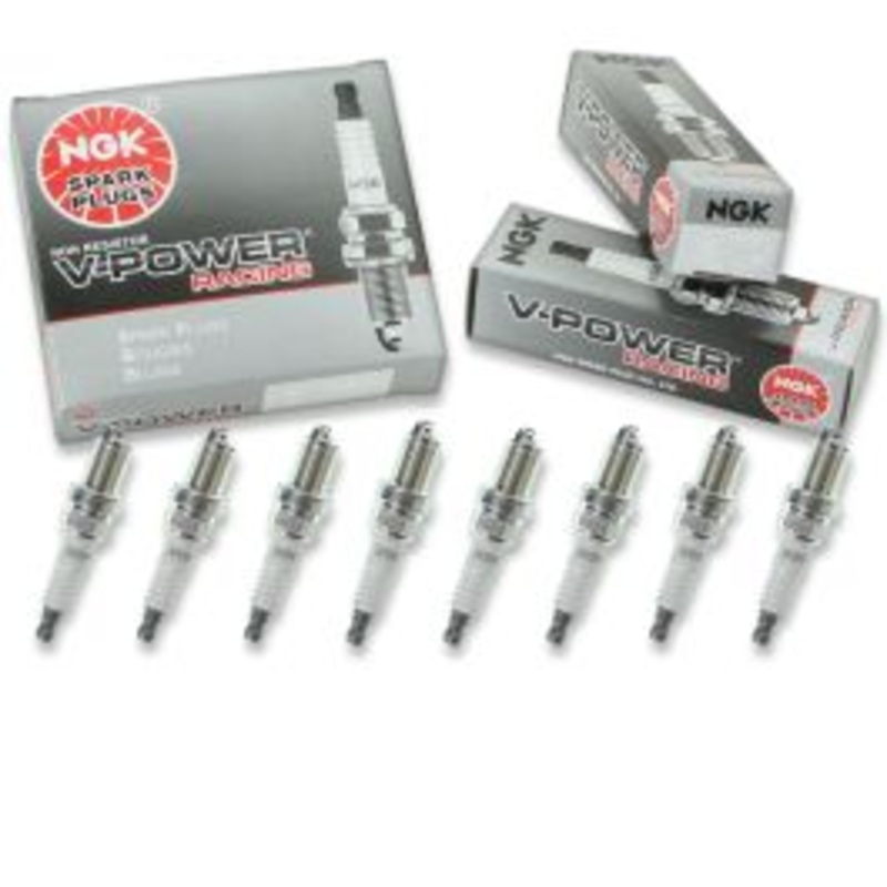 8 pc NGK V-Power Racing 7405 R5672A-9 Spark Plugs