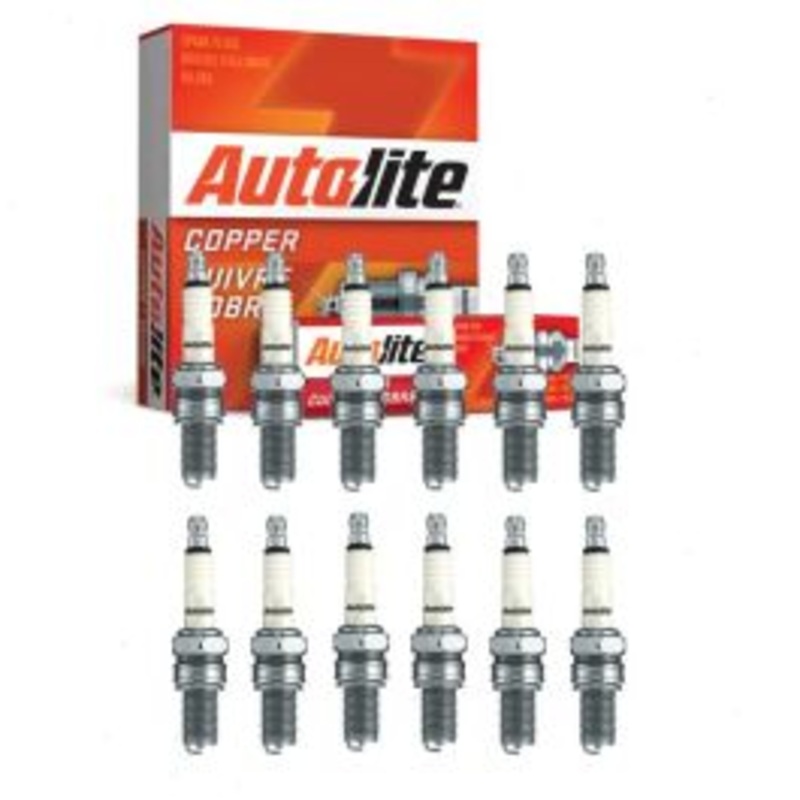 12 pc Autolite Copper Core Spark Plugs for 1990-2000 Lamborghini Diablo 5.7L V12