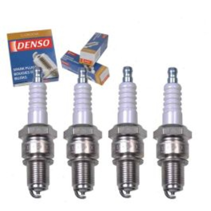 4 pc DENSO Standard U-Groove Spark Plugs for 1985-1991 Peugeot 505 2.0L 2.2L L4