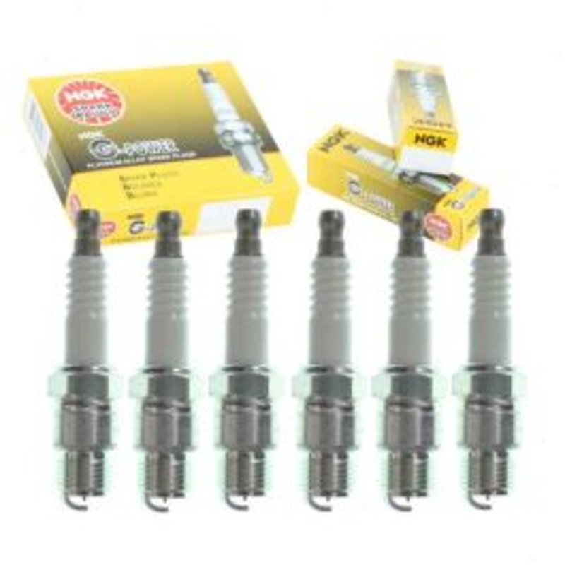 6 pc NGK G-Power Spark Plugs for 1970-1974 GMC C25 C2500 Pickup 4.1L 4.8L L6