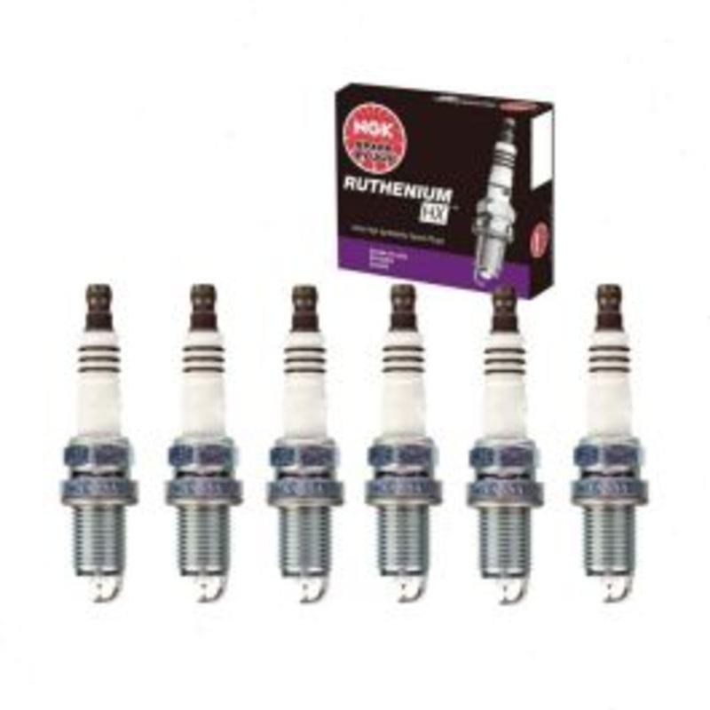 6 pc NGK Ruthenium HX Spark Plugs for 2001-2005 BMW 325xi 2.5L L6