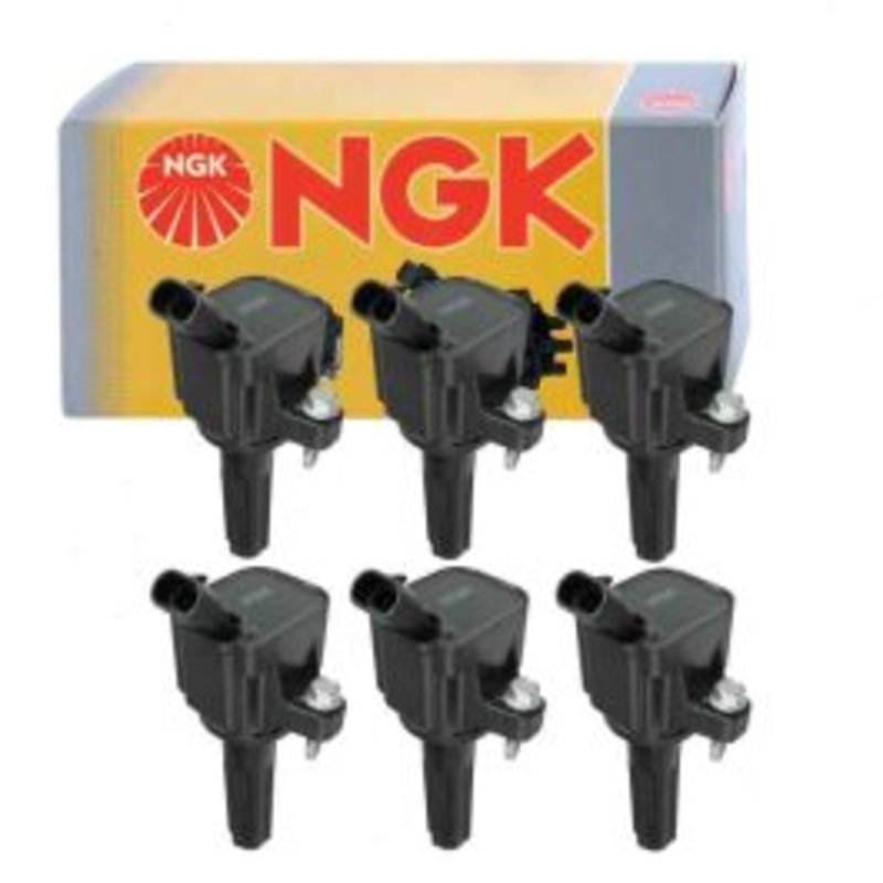 6 pc NGK Ignition Coils for 2006-2008 Saab 9-7x 4.2L L6