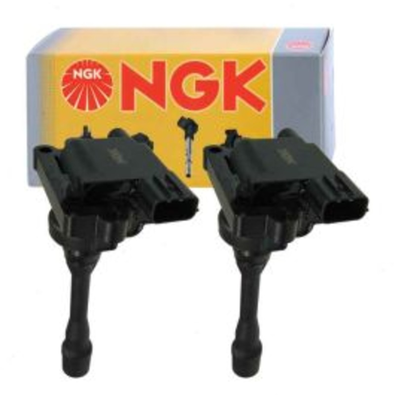 2 pc NGK Ignition Coils for 2000-2005 Mitsubishi Eclipse 2.4L L4