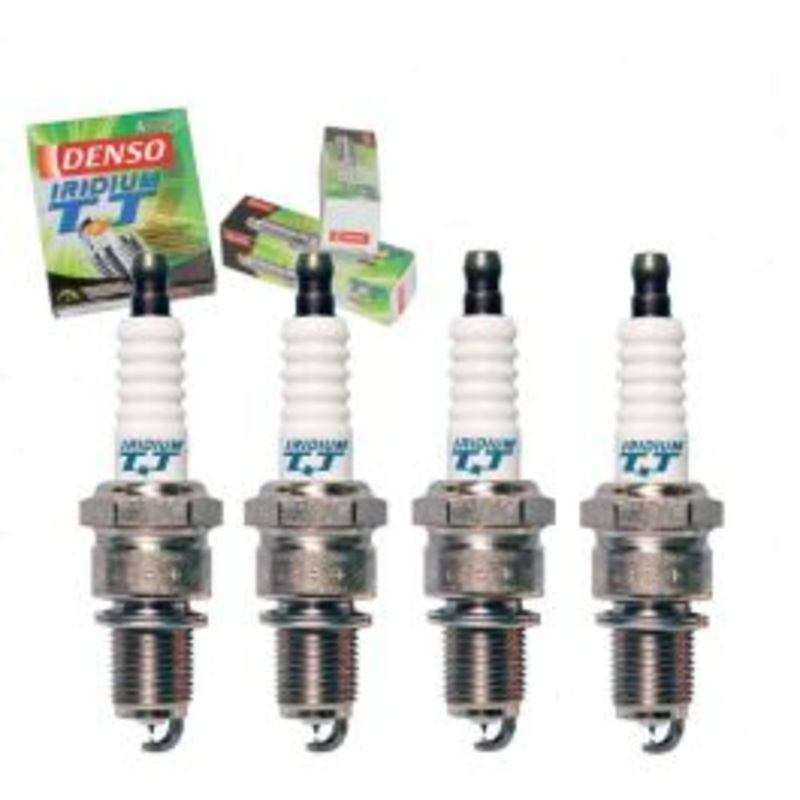 4 pc DENSO Iridium TT Spark Plugs for 1983-1987 Honda Prelude 1.8L L4
