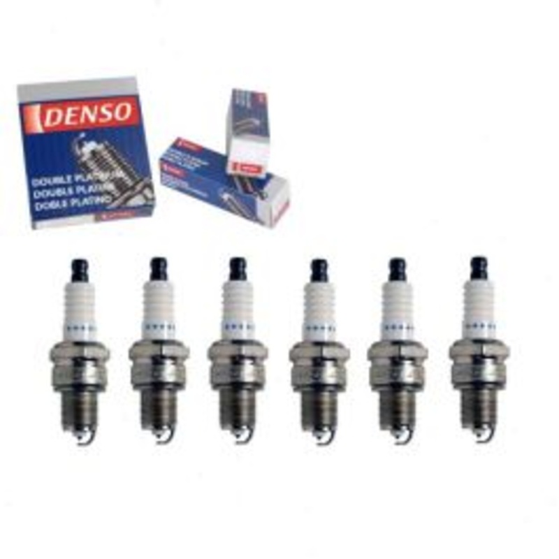 6 pc DENSO Double Platinum Spark Plugs for 1974-1977 Jeep Cherokee 4.2L L6