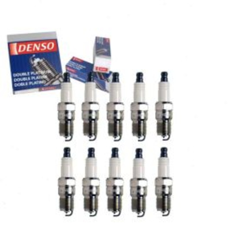 10 pc DENSO Double Platinum Spark Plugs for 2010-2014 Ford E-450 Super Duty 6.8L V10