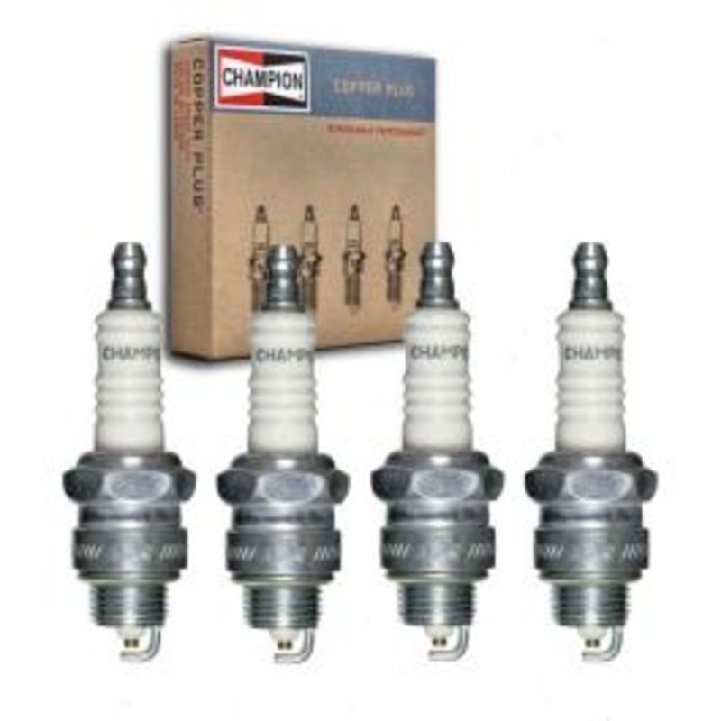 4 pc Champion Copper Plus Spark Plugs for 1971 International Scout II 3.2L L4