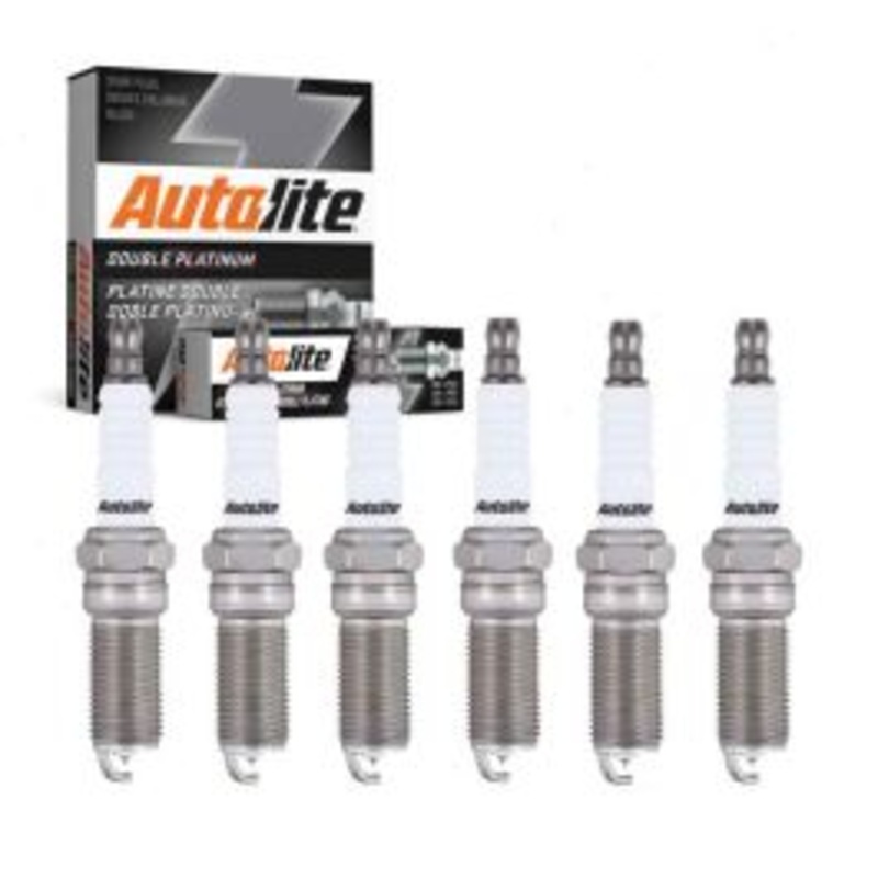 6 pc Autolite Double Platinum APP5863 Spark Plug