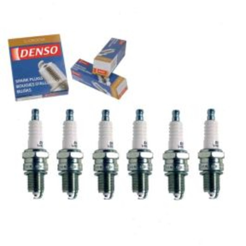 6 pc DENSO Standard U-Groove Spark Plugs for 1986-1987 BMW L7 3.5L L6