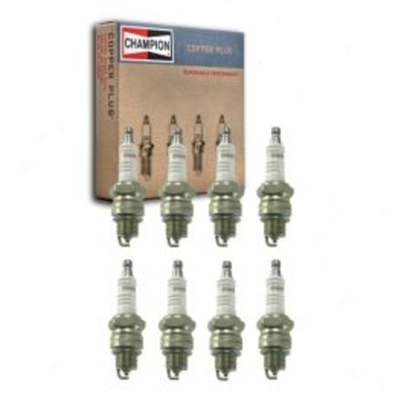 8 pc Champion Copper Plus Spark Plugs for 1962 Pontiac Tempest 3.5L V8