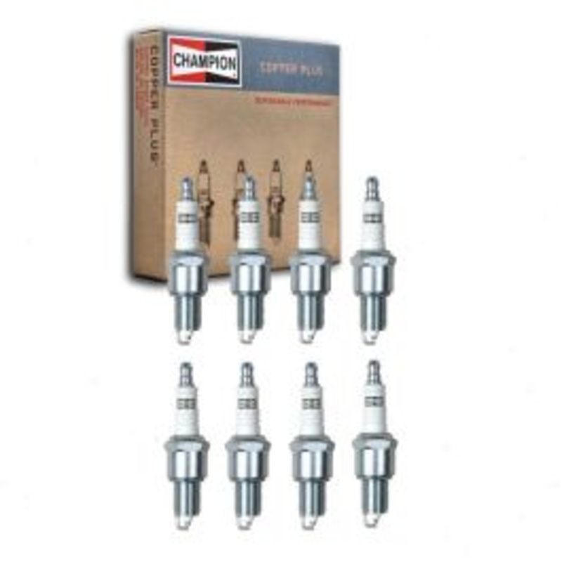 8 pc Champion Copper Plus Spark Plugs for 1972 Stutz Limousine 7.7L V8