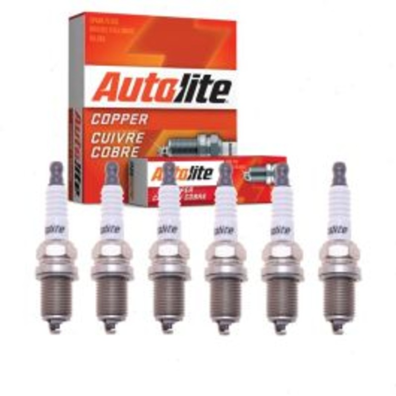 6 pc Autolite Copper Core Spark Plugs for 2002-2004 Audi A6 3.0L V6