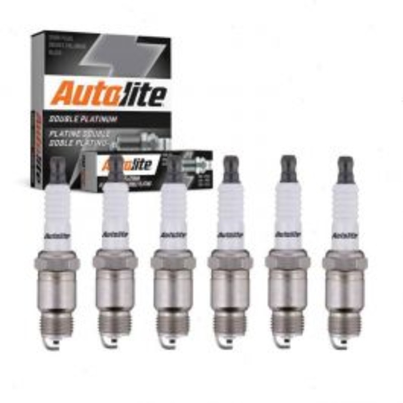 6 pc Autolite Double Platinum Spark Plug for 1987 Pontiac Grand Prix 4.3L V6