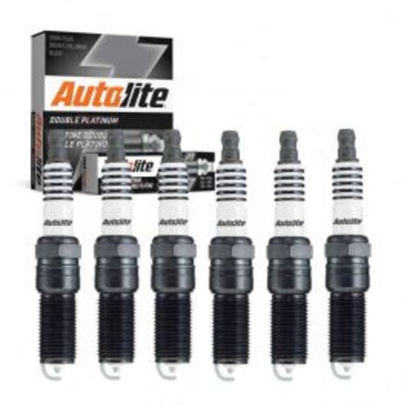 6 pc Autolite Double Platinum Spark Plug for 2004-2007 Buick Rainier 4.2L L6