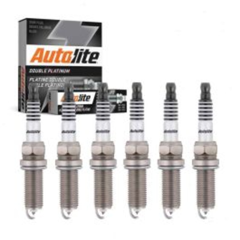 6 pc Autolite Double Platinum Spark Plug for 2013-2019 Hyundai Santa Fe XL