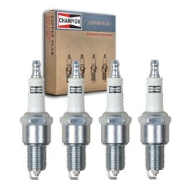 4 pc Champion Copper Plus Spark Plugs for 1964-1966 Reliant Rebel 0.6L L4