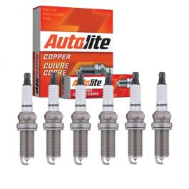 6 pc Autolite Copper Core Spark Plugs for 2006-2015 Lexus IS250