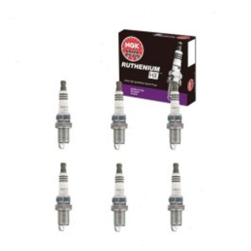 6 pc NGK Ruthenium HX Spark Plugs for 2006-2008 Audi A6 3.2L V6