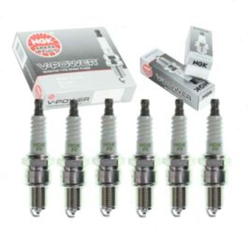 6 pc NGK V-Power Spark Plugs for 1969-1976 Triumph TR6 2.5L L6