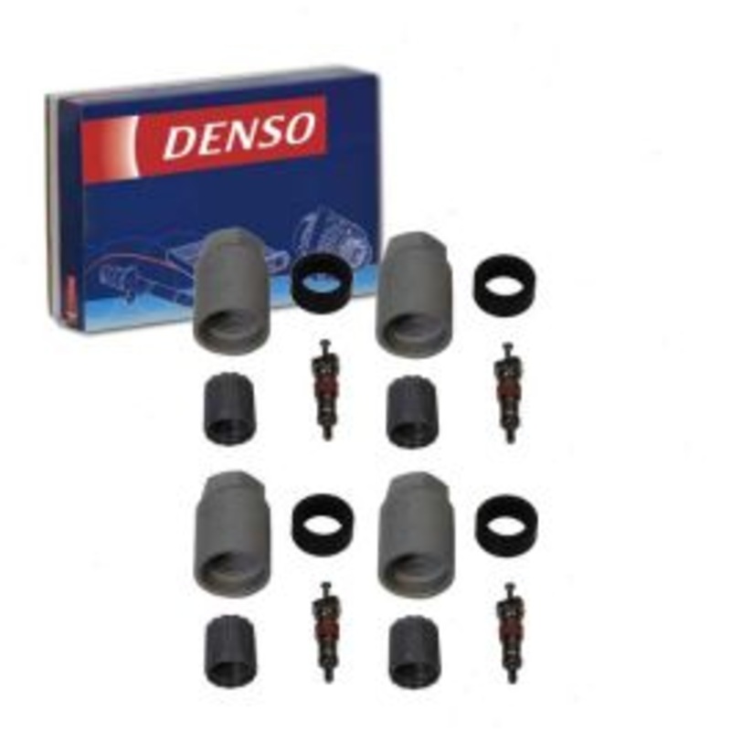4 pc DENSO TPMS Sensor Service Kits for 2003-2011 Saab 9-3