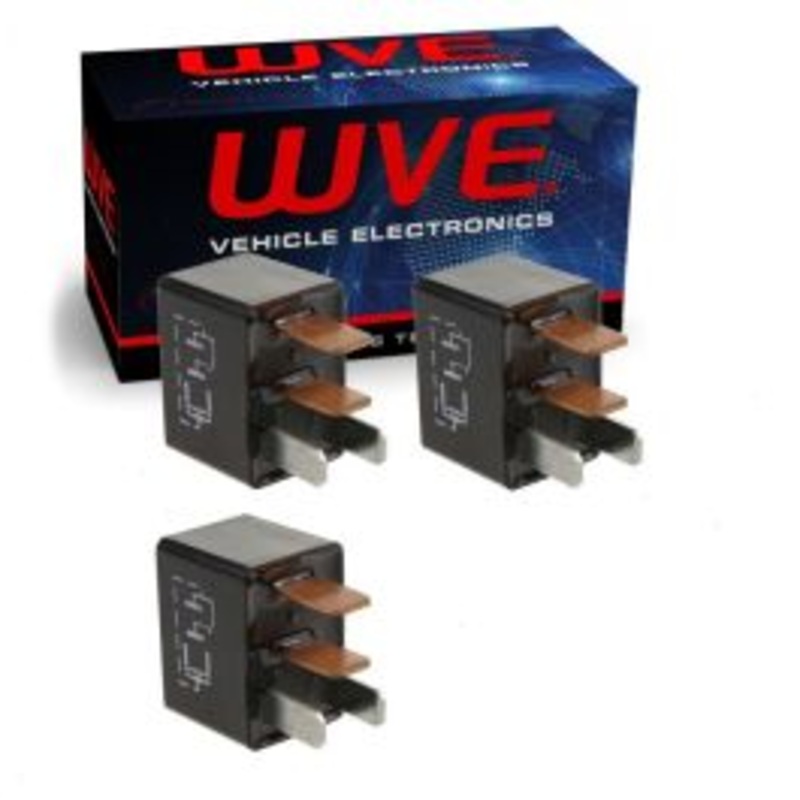 3 pc Wells WVE Engine Cooling Fan Motor Relay for 2009-2010 Toyota Camry Matrix 2.4L L4