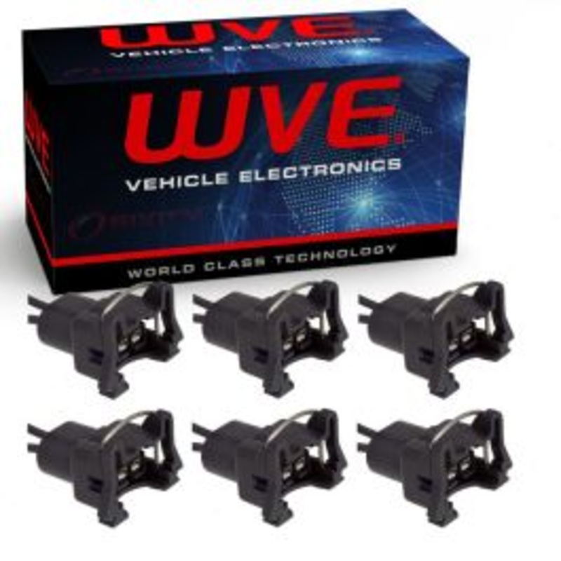 6 pc Wells WVE Fuel Injector Connectors for 1991-2002 Mercury Cougar Mountaineer Sable 3.8L 4.0L V6