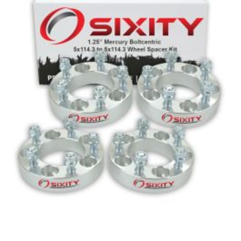 Sixity 4 pc 1.25" Thick Wheel Spacers - Mercury Comet Cougar - 5x114.3mm