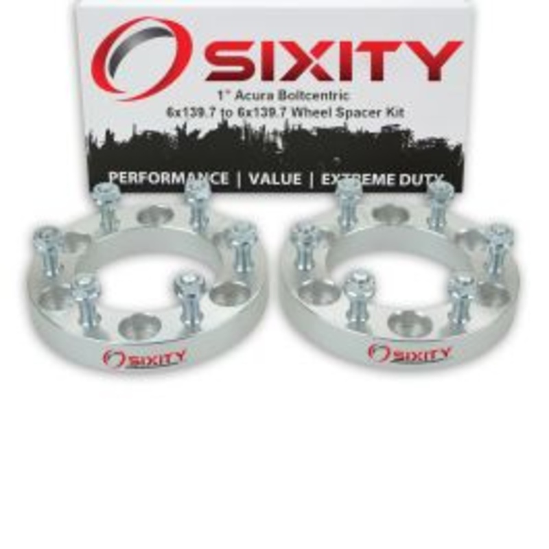 Sixity 2 pc 1" Thick Wheel Spacers - Acura SLX - 6x139.7mm