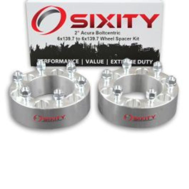Sixity 2 pc 2" Thick Wheel Spacers - Acura SLX - 6x139.7mm