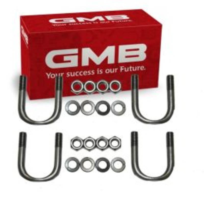 2 pc GMB Front Shaft Rear Center Universal Joint U-Bolt Kit for 1997-2002 Dodge Ram 3500