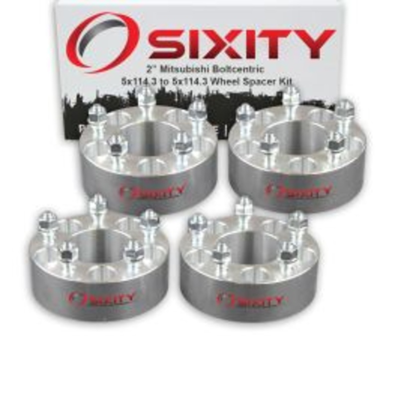 Sixity 4 pc 2" Thick Wheel Spacers - Mitsubishi Eclipse Galant - 5x114.3mm