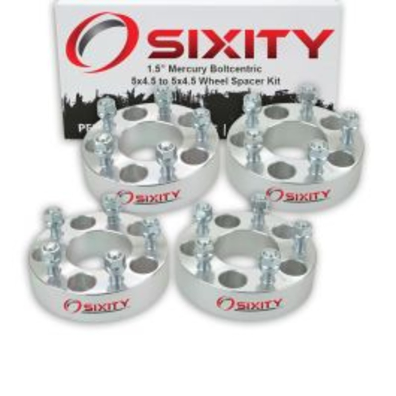 Sixity 4 pc 1.5" Thick Wheel Spacers - Mercury Comet Cougar - 5x4.5