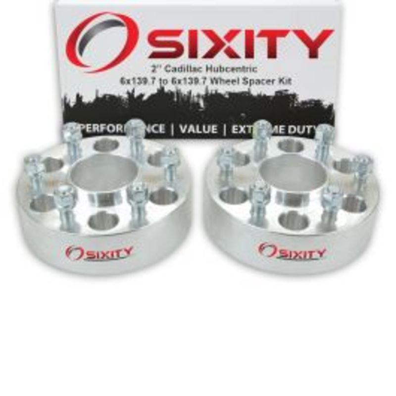 Sixity 2 pc 2" Thick Hubcentric Wheel Spacers - Cadillac Escalade - 6x139.7mm
