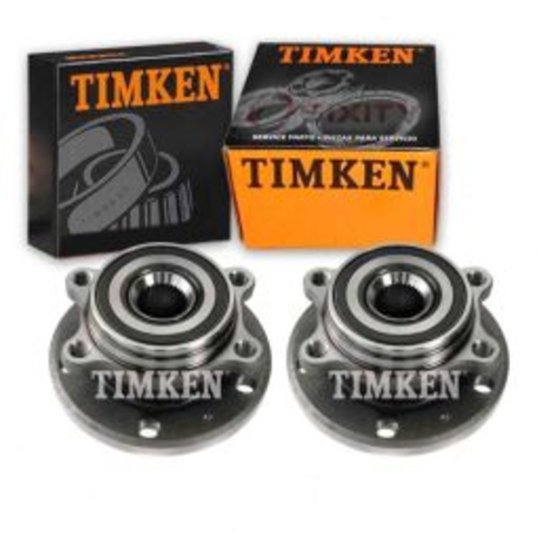 2 pc Timken Front Wheel Bearing Hub Assemblys for 2008-2015 Audi TT Quattro 2.0L L4
