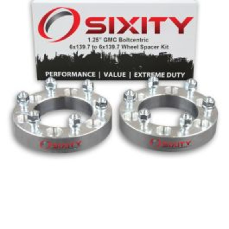Sixity 2 pc 1.25" Thick Wheel Spacers - GMC Canyon - 6x139.7mm