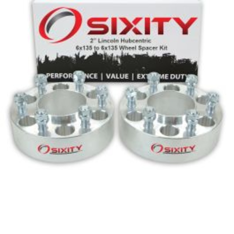 Sixity 2 pc 2" Thick Hubcentric Wheel Spacers - Lincoln Mark LT Navigator - 6x135mm