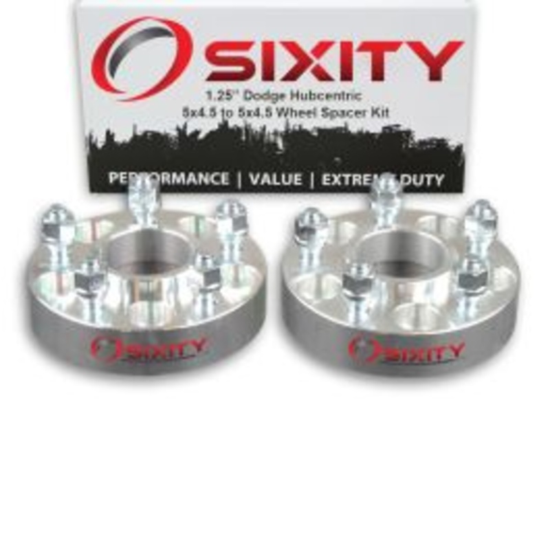 Sixity 2 pc 1.25" Thick Hubcentric Wheel Spacers - Dodge Pickup Dakota Daytona D200 - 5x4.5