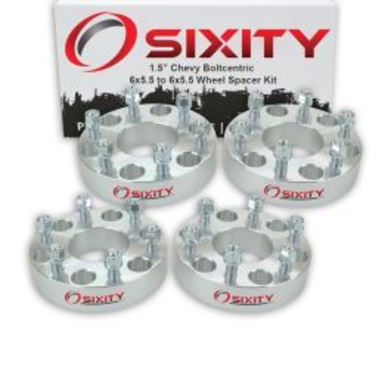 Sixity 4 pc 1.5" Thick Wheel Spacers - Chevy Blazer C2500 K1500 K2500 Suburban 1500 - 6x5.5
