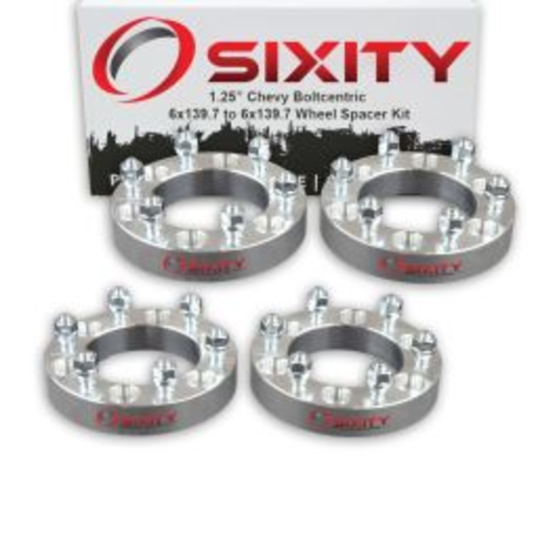 Sixity 4 pc 1.25" Thick Wheel Spacers - Chevy Colorado - 6x139.7mm