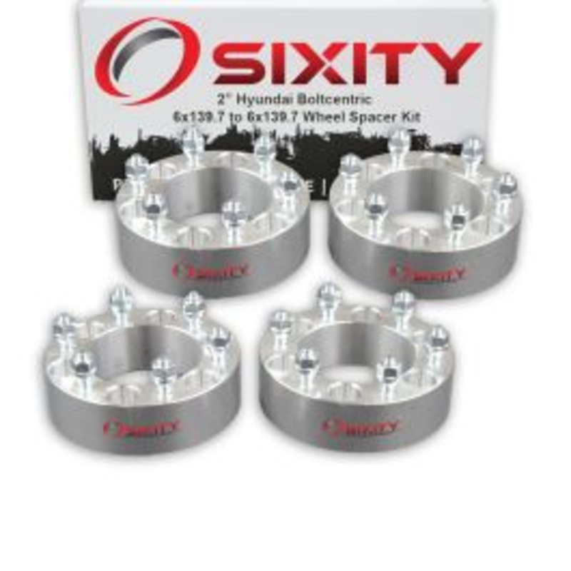 Sixity 4 pc 2" Thick Wheel Spacers - Hyundai Entourage - 6x139.7mm