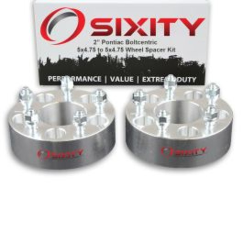 Sixity 2 pc 2" Thick Wheel Spacers - Pontiac Firebird Prix - 5x4.75