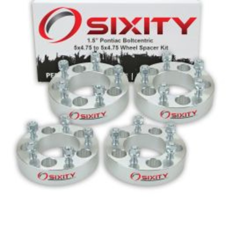 Sixity 4 pc 1.5" Thick Wheel Spacers - Pontiac Firebird Prix - 5x4.75