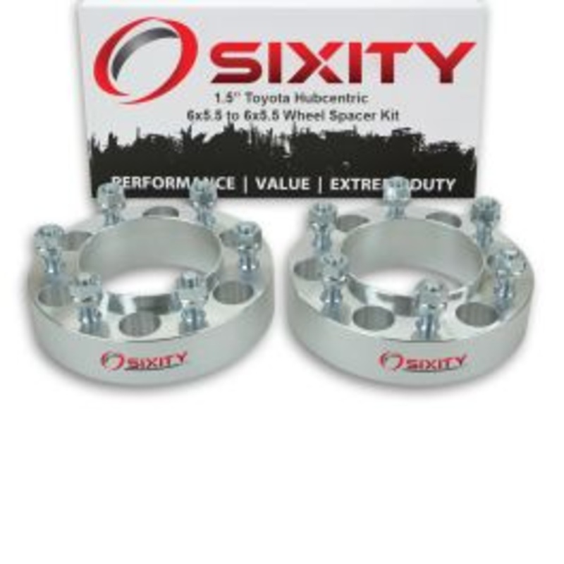 Sixity 2 pc 1.5" Thick Hubcentric Wheel Spacers - Toyota 4Runner T100 Truck Land - 6x5.5