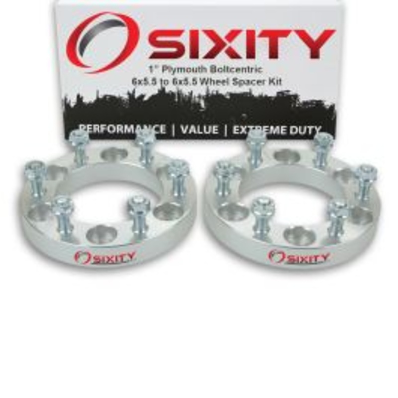 Sixity 2 pc 1" Thick Wheel Spacers - Plymouth Arrow Pickup - 6x5.5