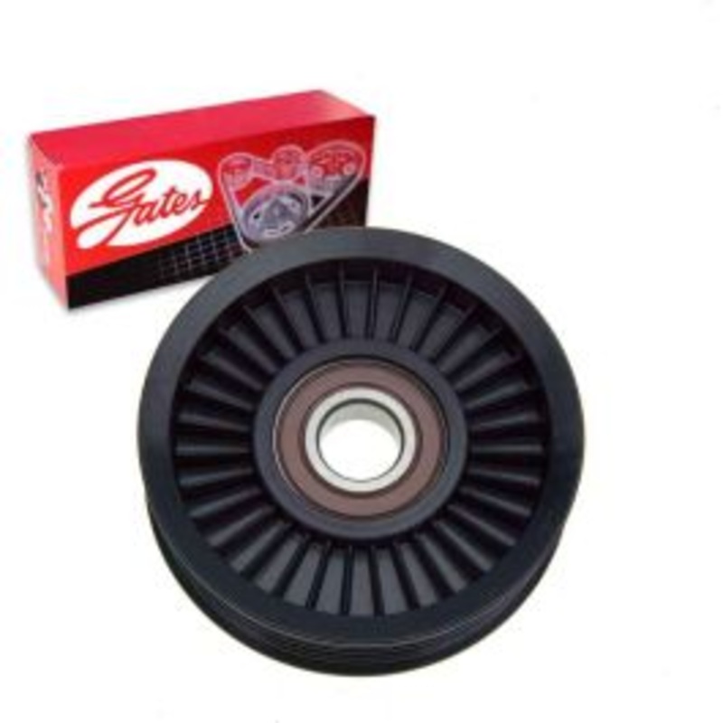 Gates DriveAlign Grooved Pulley Drive Belt Idler Pulley for 1991-1998 Jeep Wrangler 2.5L 4.0L L4 L6