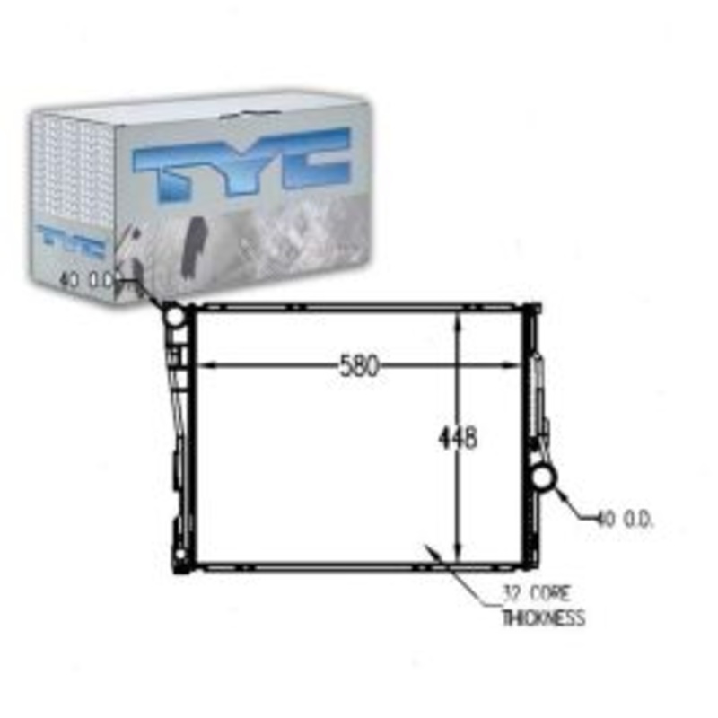 TYC Radiator for 1999-2000 BMW 323ti 2.5L L6