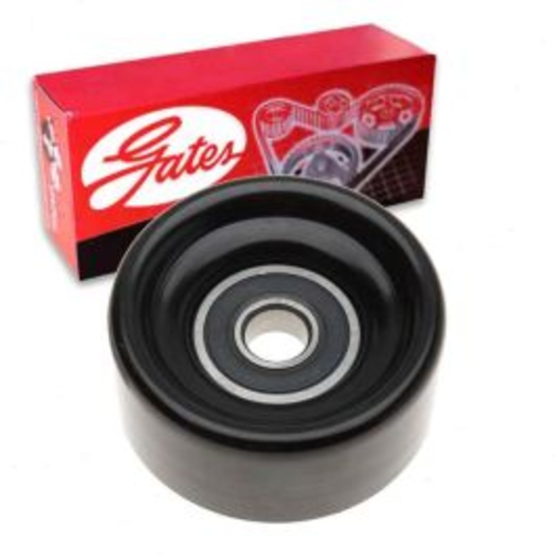Gates DriveAlign Smooth Pulley Drive Belt Idler Pulley for 2012-2019 Ford F-250 Super Duty 6.7L V8