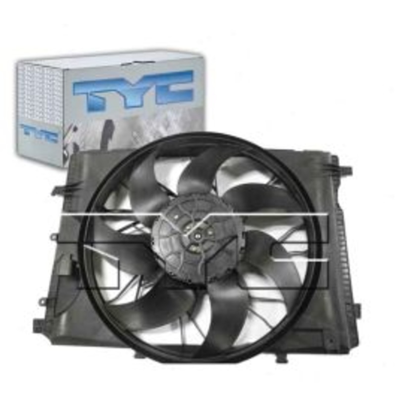 TYC Dual Radiator & Condenser Fan Assembly for 2010-2016 Mercedes-Benz E300