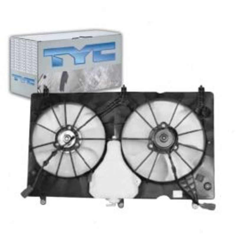TYC Dual Radiator & Condenser Fan Assembly for 2003-2007 Honda Accord 2.4L L4